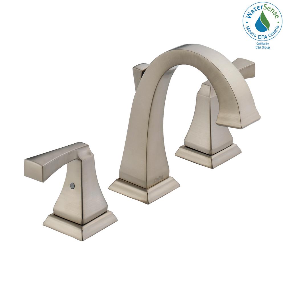 Delta Dryden 8 In Widespread 2 Handle Bathroom Faucet With Metal