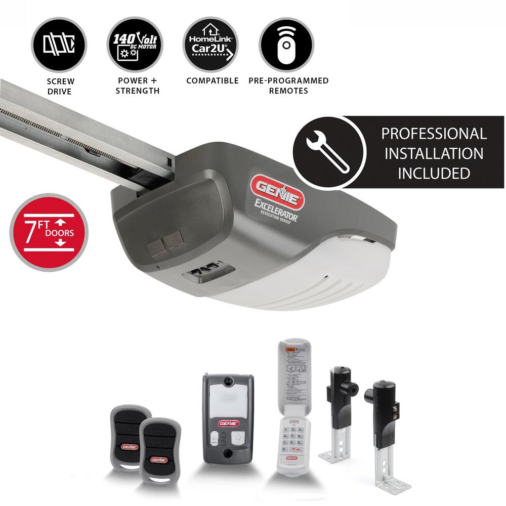 Direct Drive 3 4 Hp Garage Door Opener With Smartphone Controller