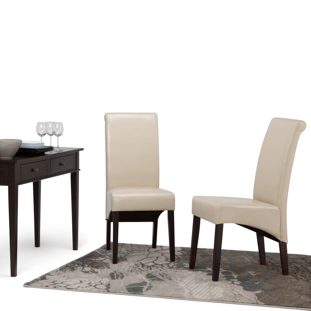 Simpli Home Avalon Contemporary Deluxe Parson Dining Chair Set Of Parson Dining Chair Set