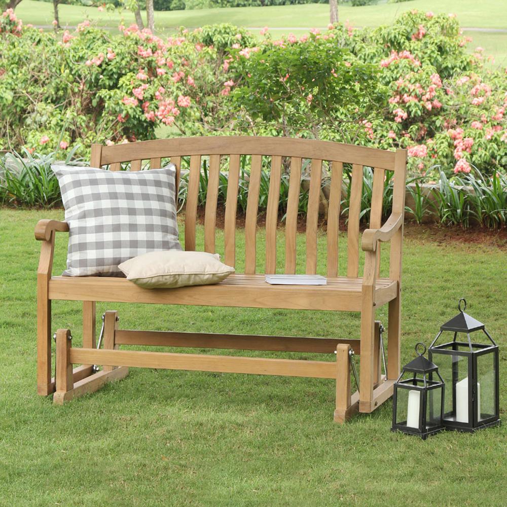 Solid Wood - Glider - Outdoor Gliders - Patio Chairs - The Home Depot