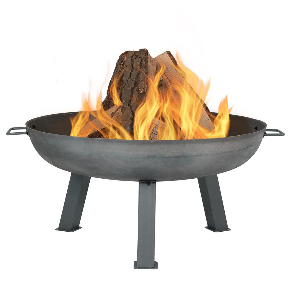 Sunnydaze Decor 30 In X 15 In Round Cast Iron Wood Burning Fire