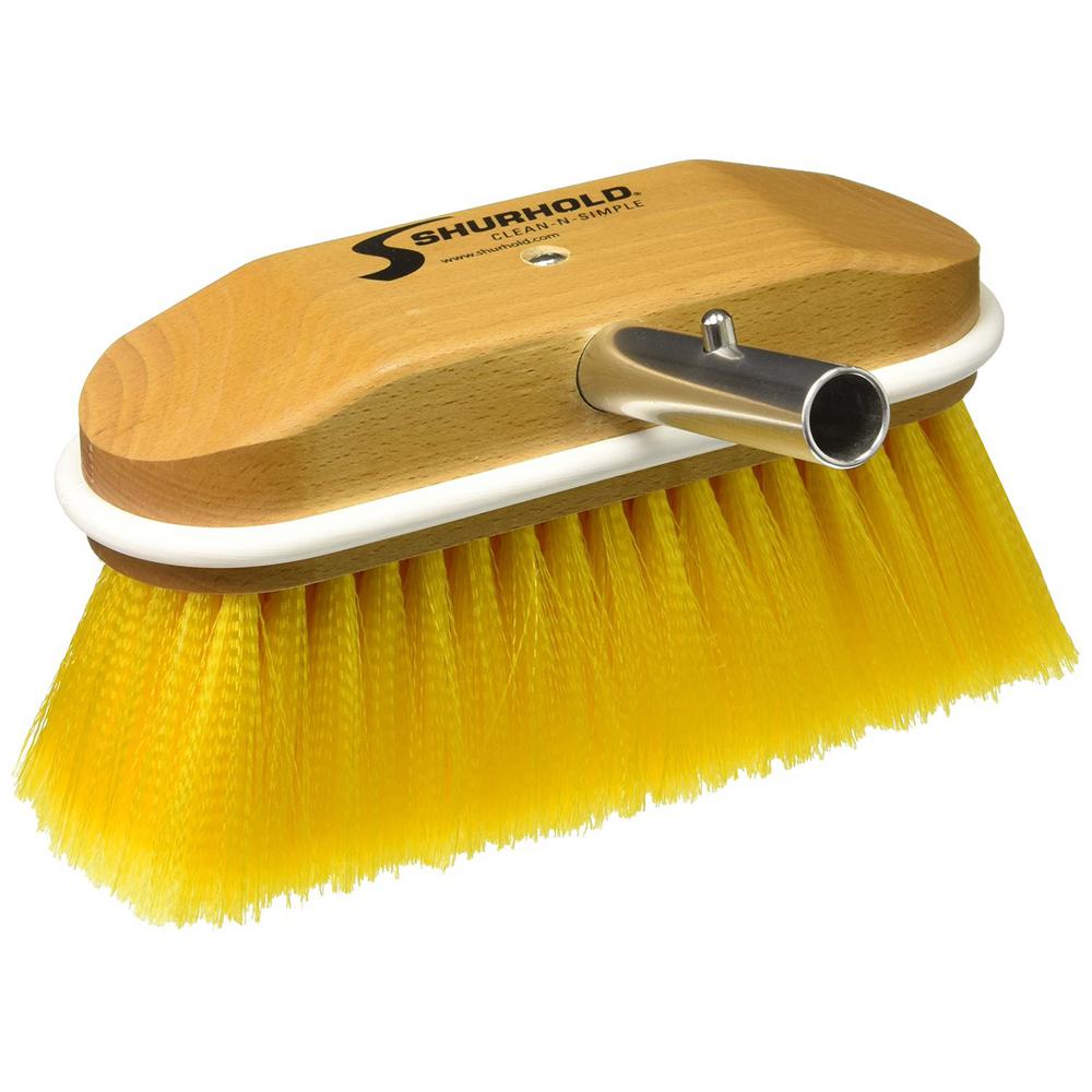 Shurhold 8 in. Window and Hull Brush with Soft Yellow Polystyrene