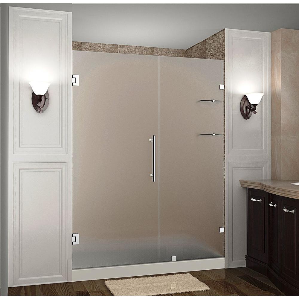 Aston Nautis Gs 67 In X 72 In Frameless Hinged Shower Door With