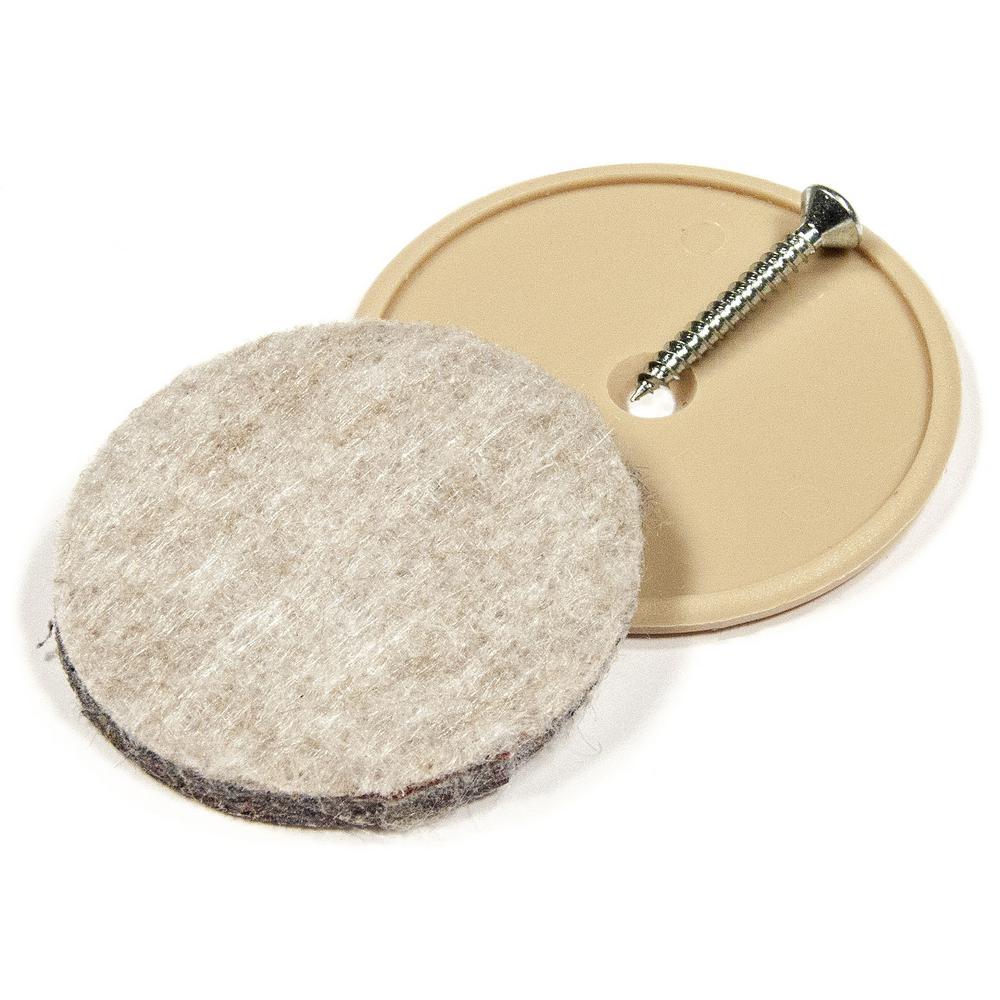 Shepherd 1 2 In Heavy Duty Self Adhesive Felt Pads 24 Per Pack 1 2 In Nail On Felt Pads 4 Pack