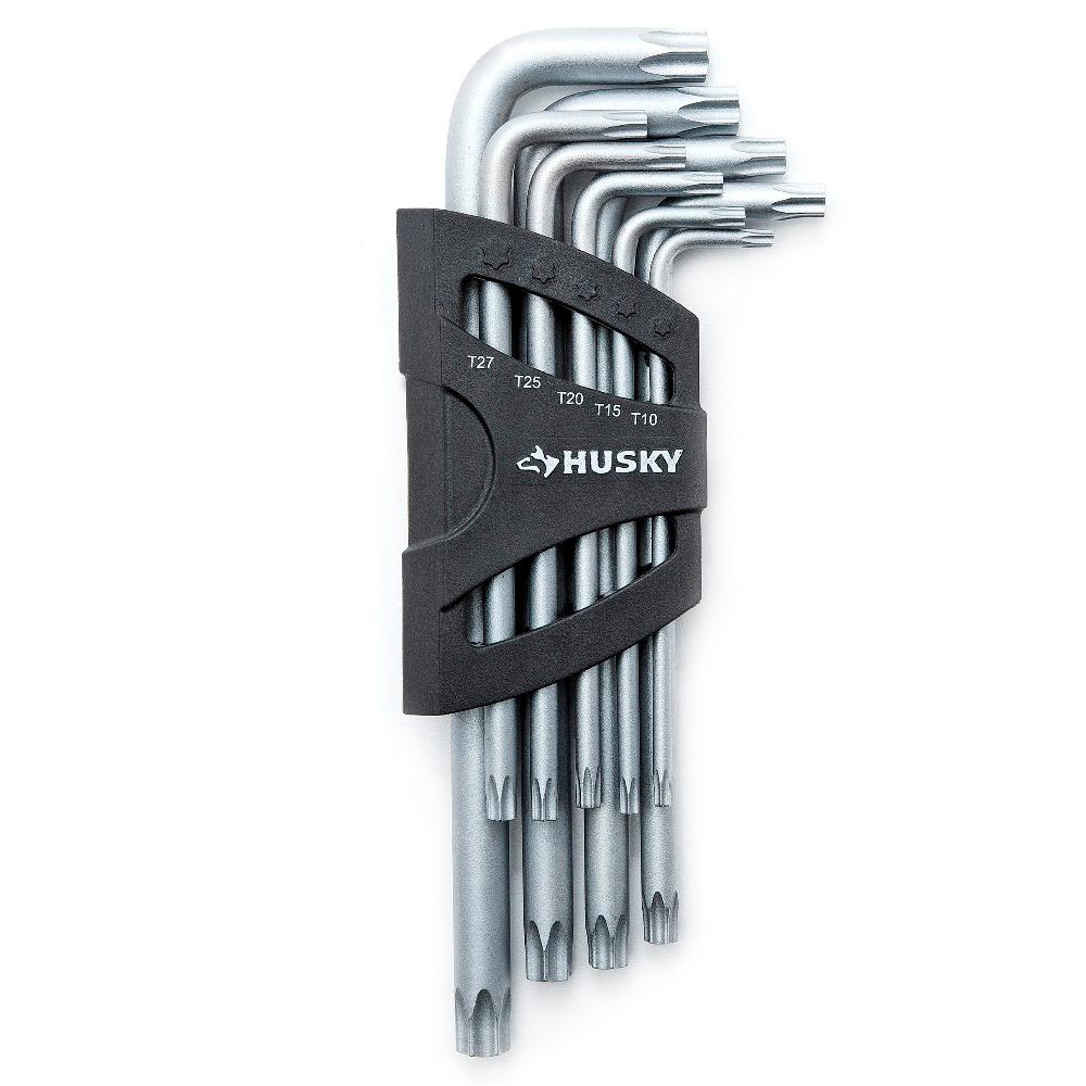 Husky Tamperproof TORX LKey Set (9Piece)HLAMTXK9PC The