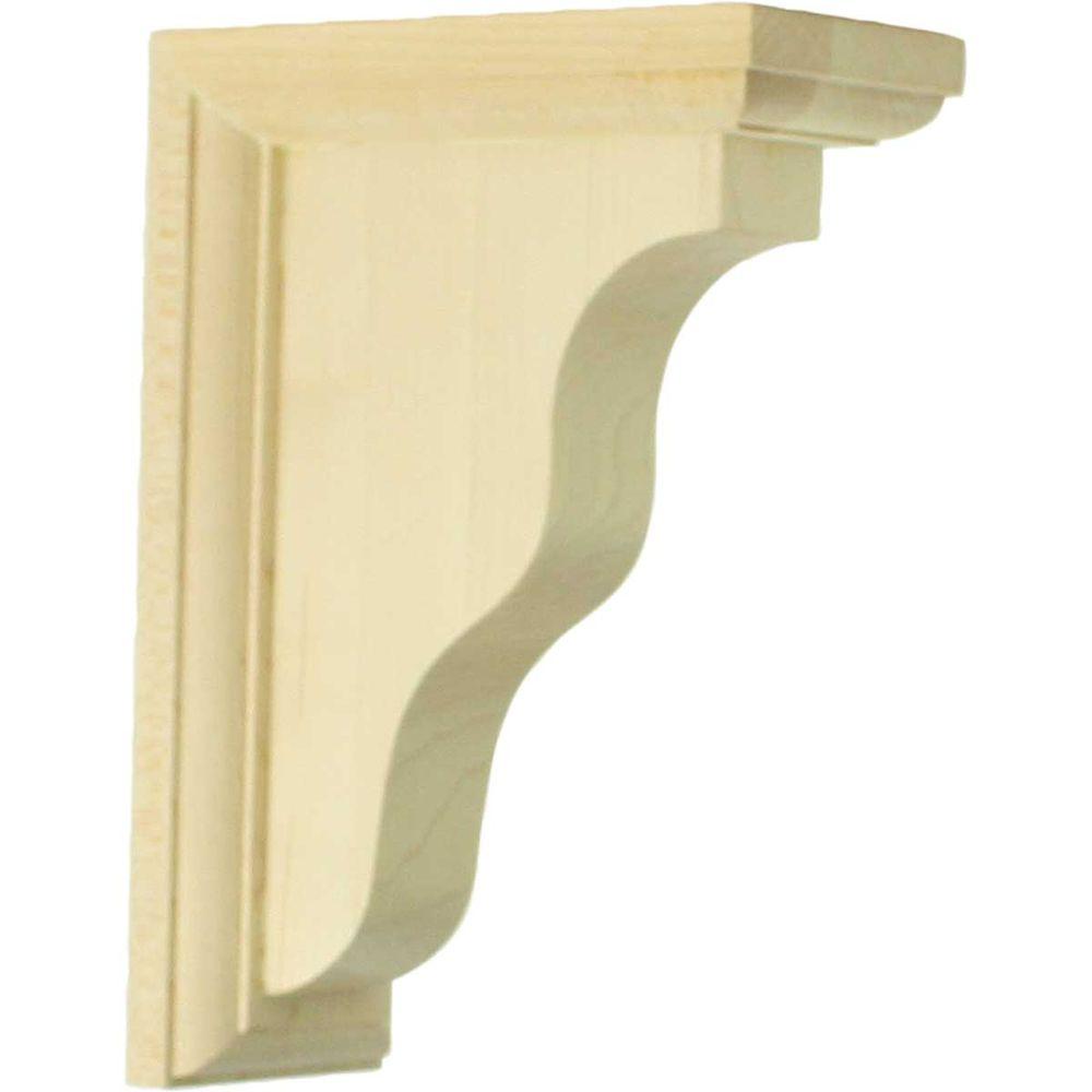 Ekena Millwork 21/4 in. x 5 in. x 7 in. Red Oak Hamilton Traditional