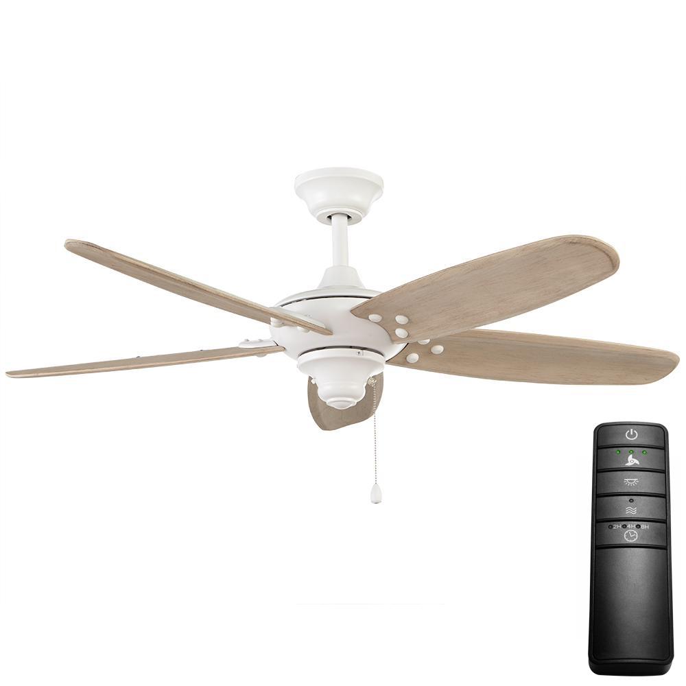 White 43 49 Outdoor Ceiling Fans Without Lights Altura 48 In Indoor Outdoor Matte White Ceiling Fan With Remote Control