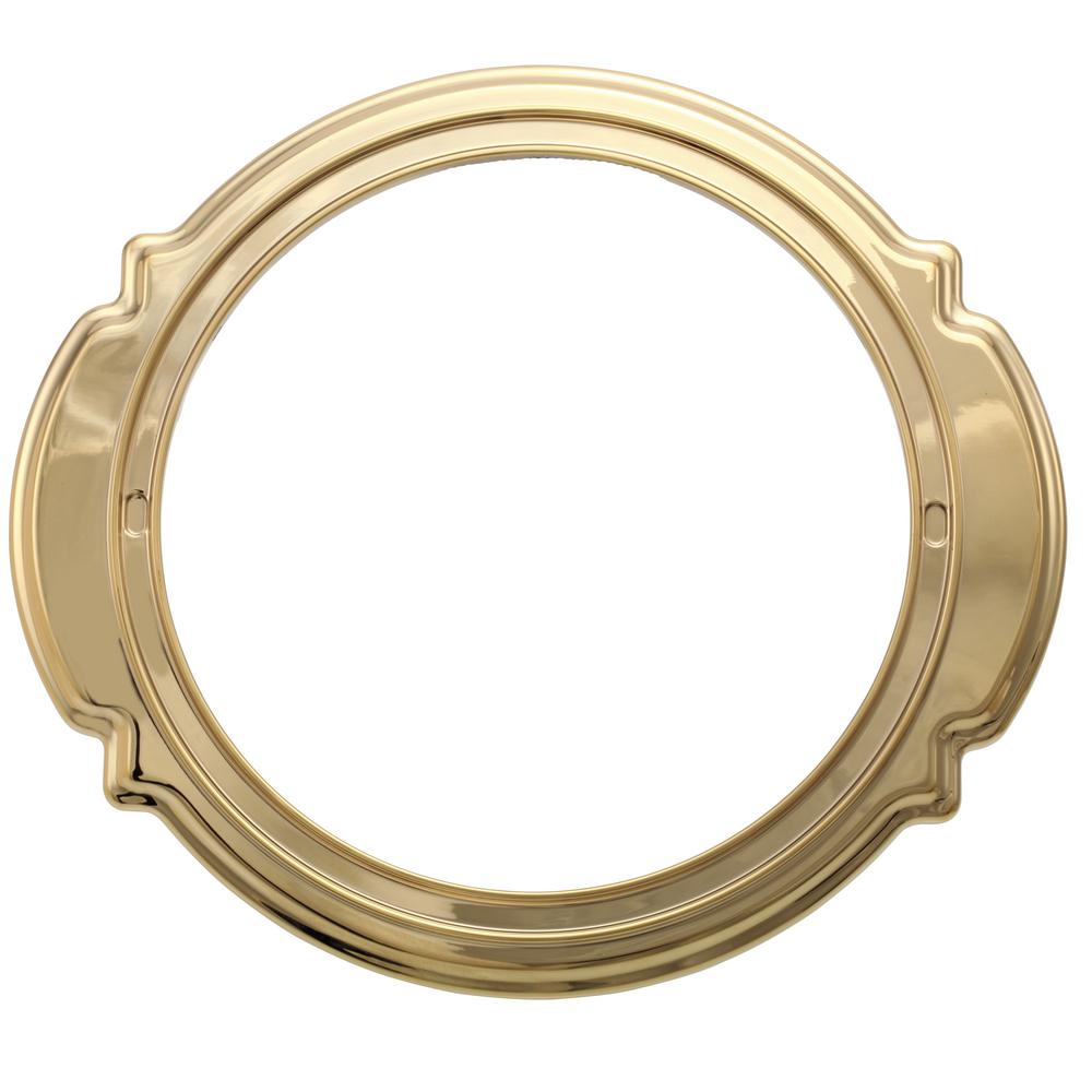 Delta 73/4 in. Dia Decorative Tub/Shower Trim Ring in Polished Brass