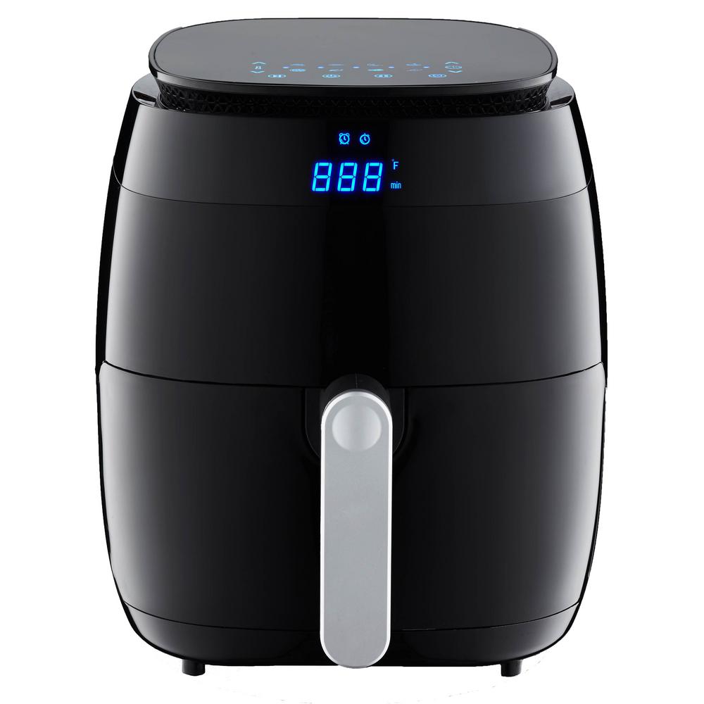 GoWISE USA 5 Qt. Black Air Fryer with Duo Touchscreen DisplayGW22821S