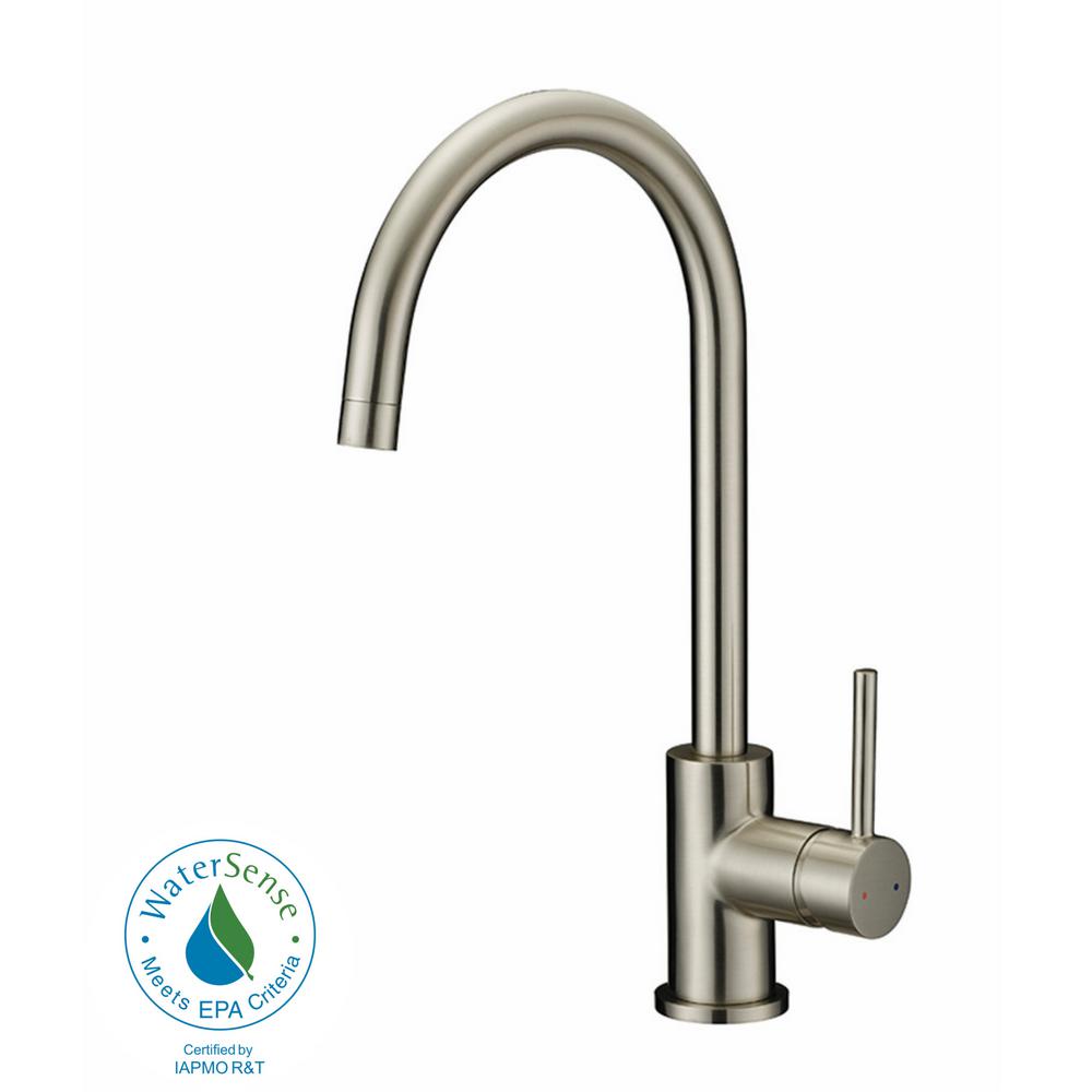 Design House Eastport Single Handle Standard Kitchen Faucet In Satin Eastport Single Handle Standard Kitchen Faucet In Satin Nickel