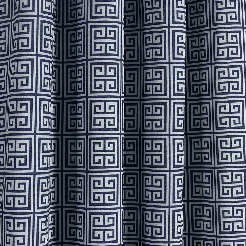 Window Elements Semi Opaque Greek Key Cotton Blend Extra Wide 96