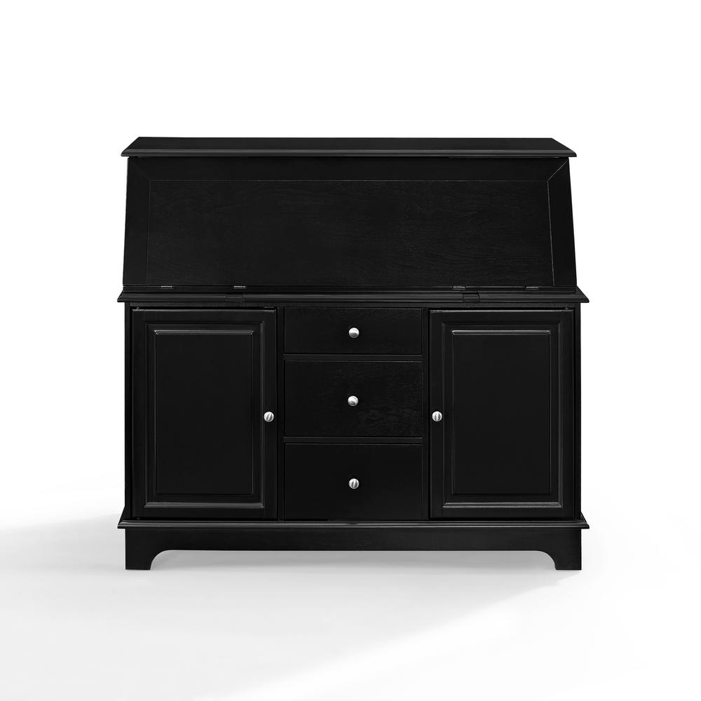 Crosley Furniture Sullivan Black Secretary Desk Kf65001bk The