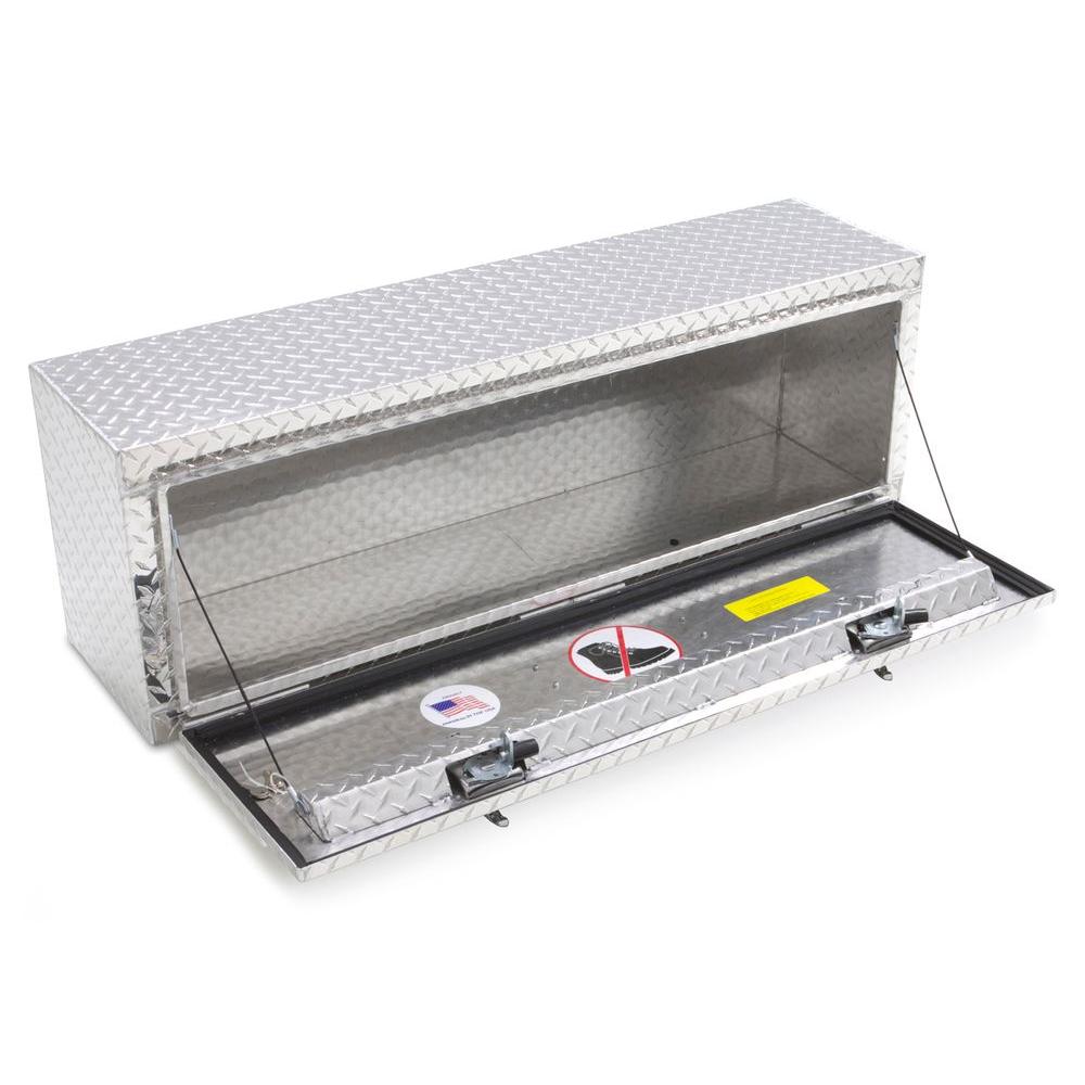 Lund 8160 60-Inch Aluminum Top Mount Truck Tool Box Diamond Plated Silver