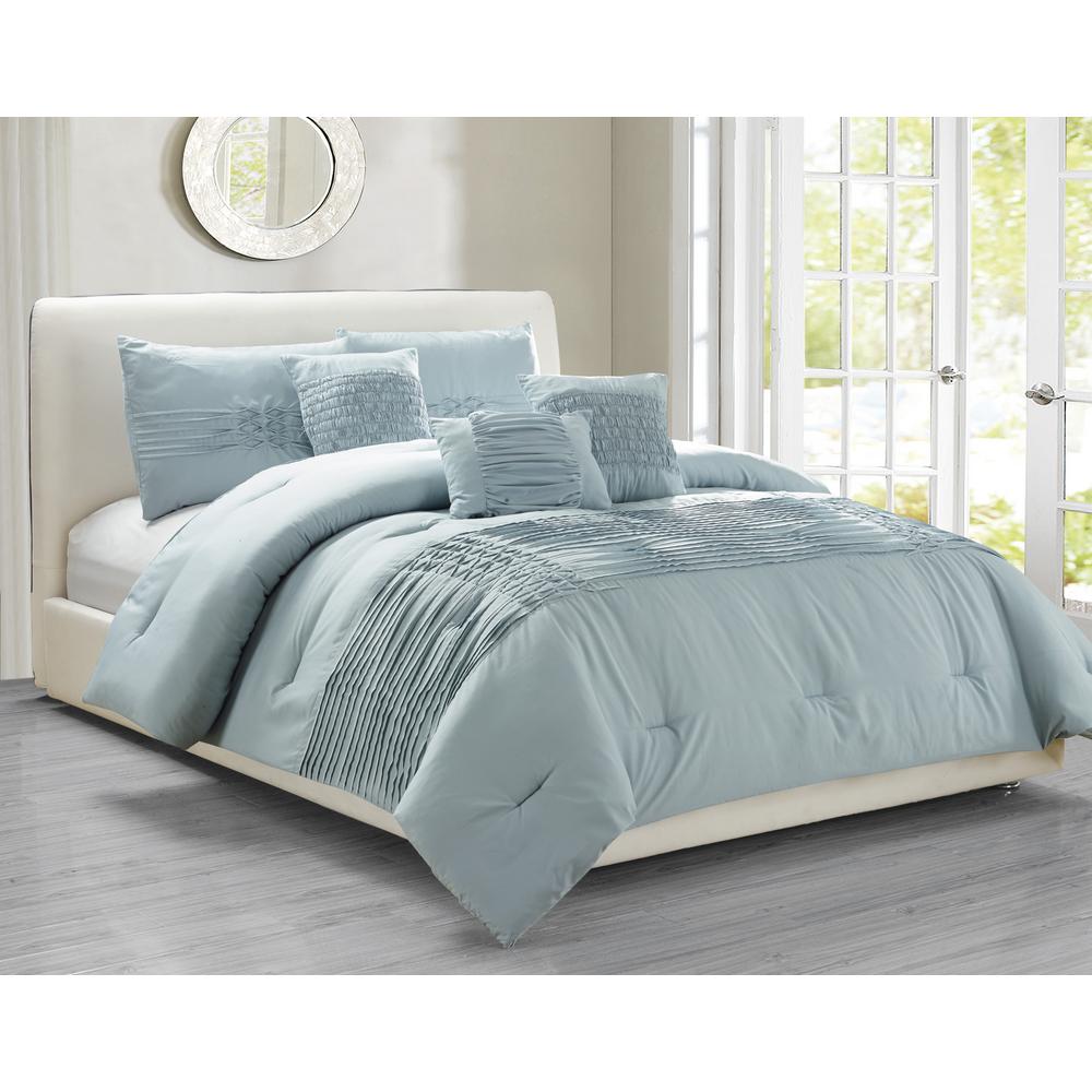 Kensie Geonna Kensie 3 Piece Ether Blue Full Duvet Set Geonna