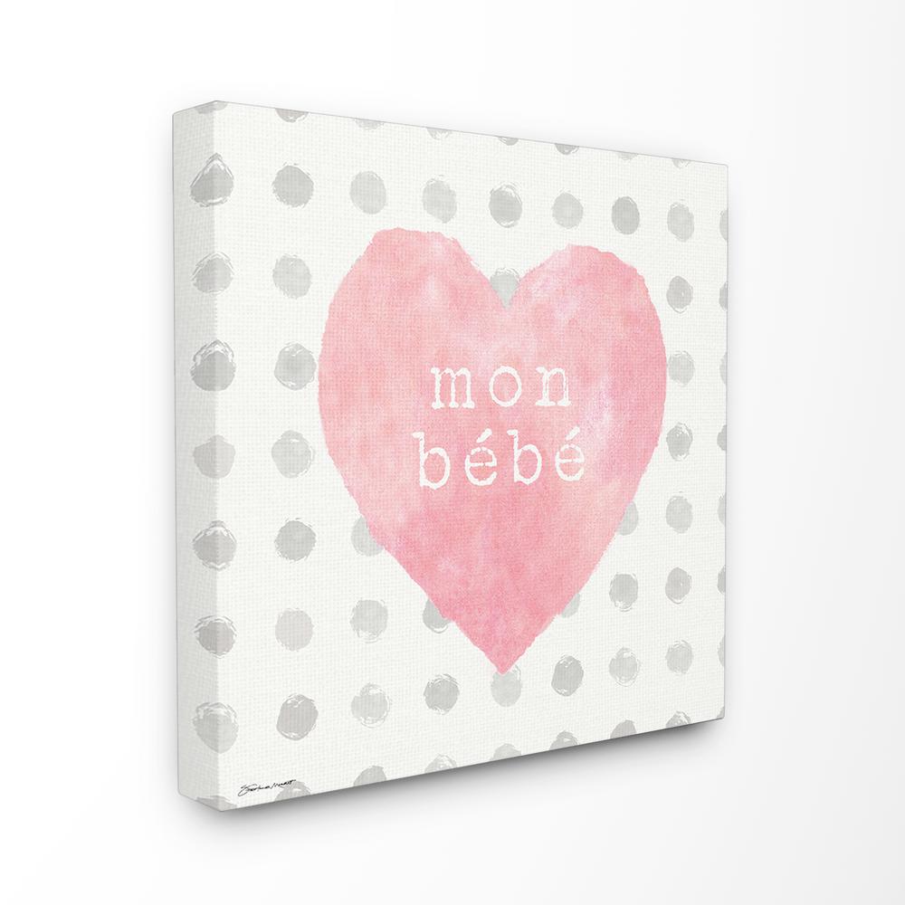 The Stupell Home Decor Collection 17 In X 17 In Mon Babe Pink