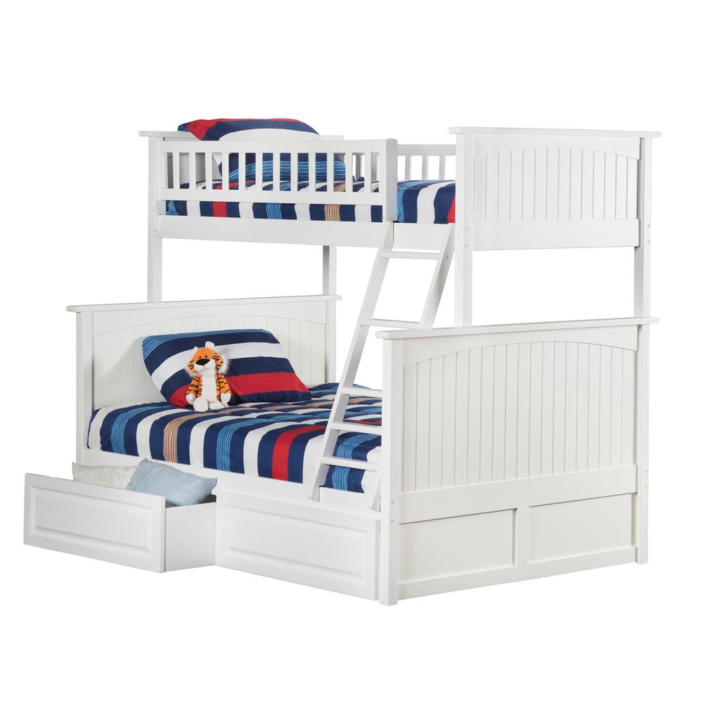 next white cabin bed