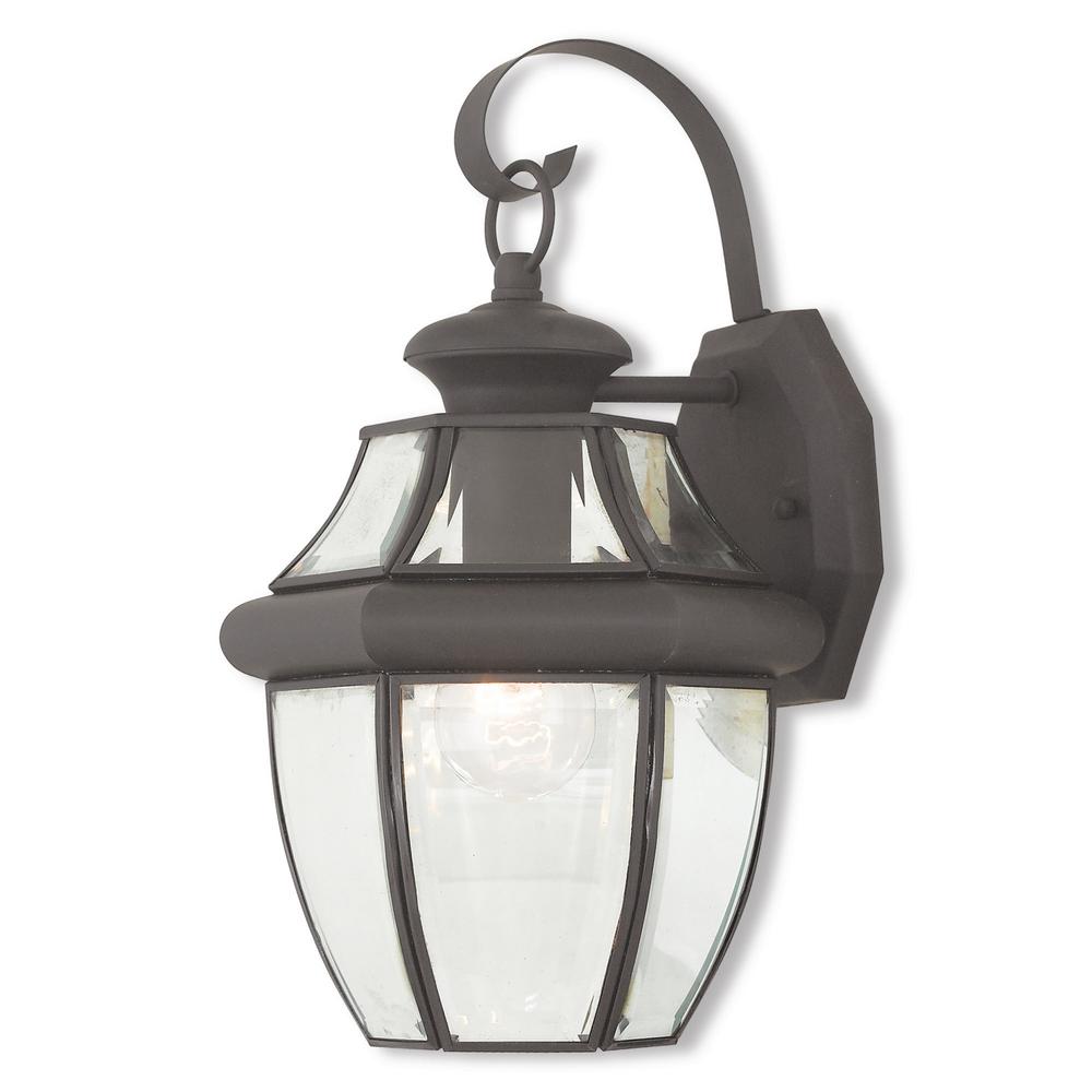 Livex Lighting Monterey 1Light Bronze Outdoor Wall Mount Lantern20282