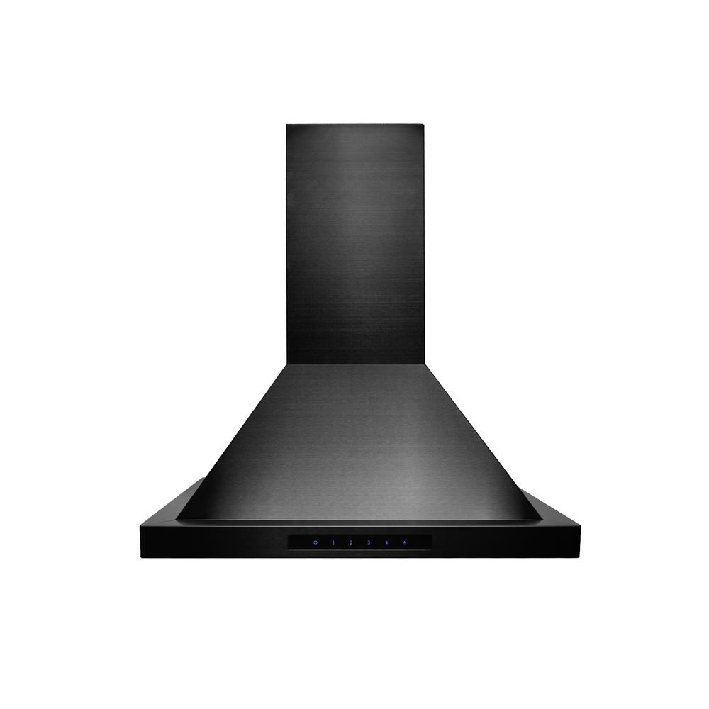 ZLINE Kitchen and Bath ZLINE 36 in. Wall Mount Range Hood in Black