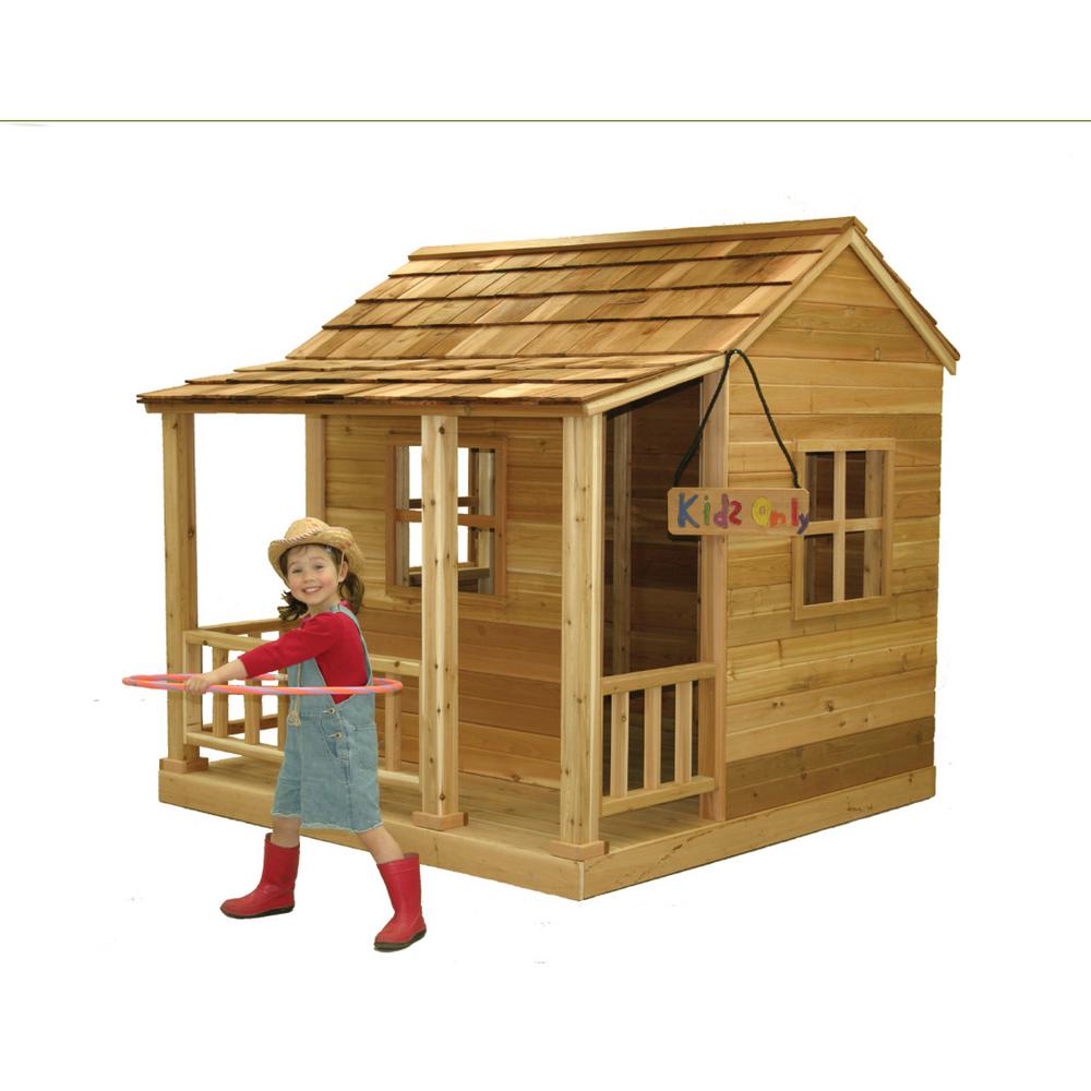 small wooden playhouse