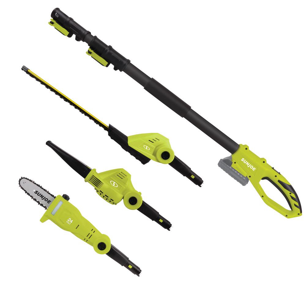 Sun Joe 24-Volt Cordless Lawn Care System Hedge Trimmer, Pole Saw, Leaf Blower by Sun Joe