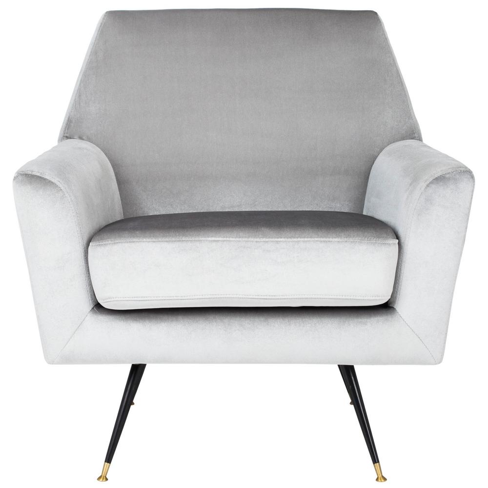 Safavieh Nynette Light Gray Accent Chair FOX6270B - The Home Depot