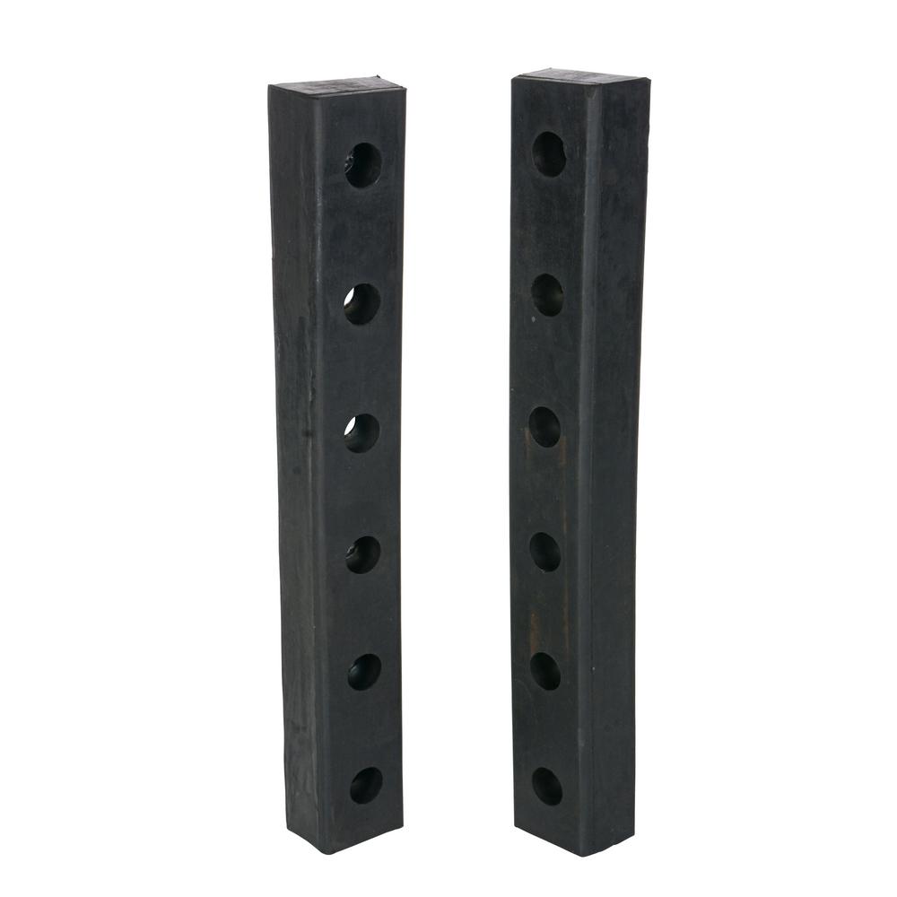 Vestil 30 in. Hardened Molded Rubber Bumper (2Pack)DBE302 The