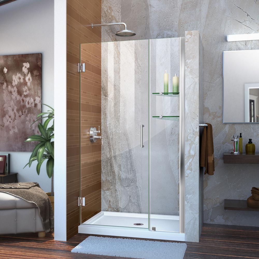Dreamline Unidoor 40 To 41 In X 72 In Frameless Hinged Shower