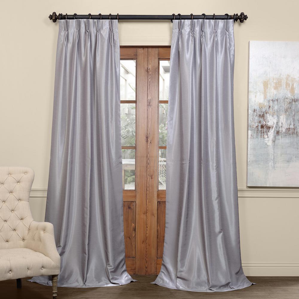 Exclusive Fabrics Furnishings Silver Blackout Vintage Textured