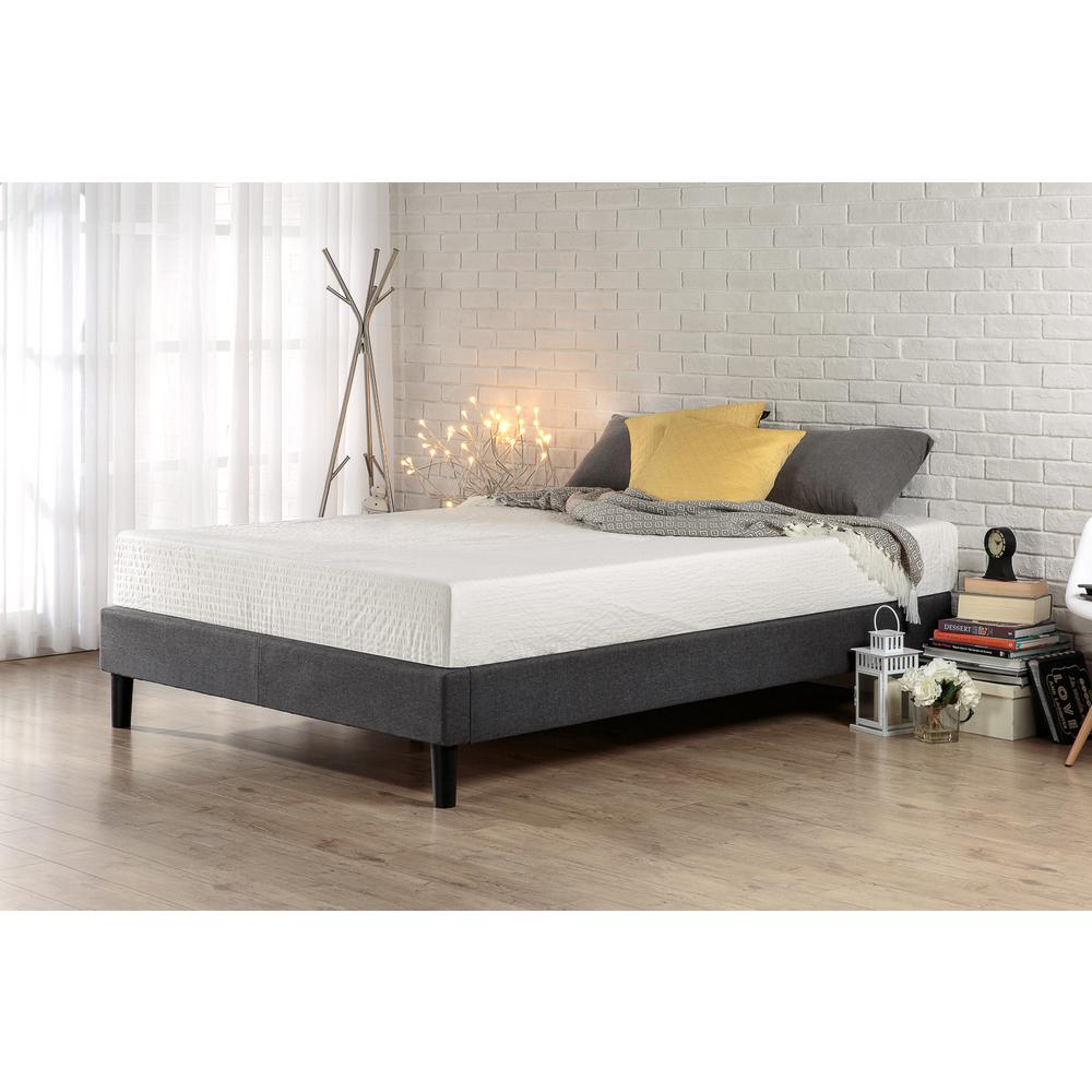 Upholstered Platform Bed No Headboard