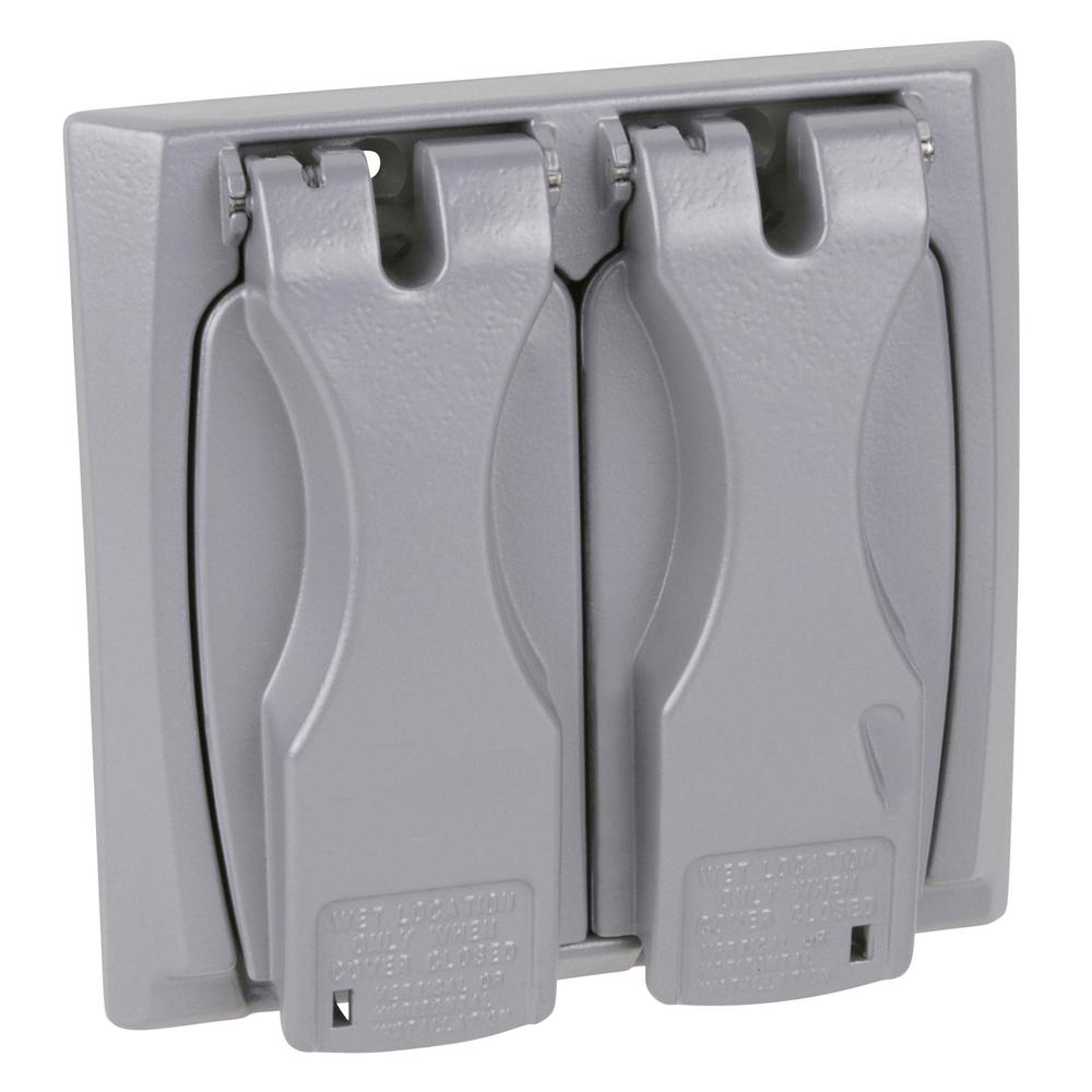 2 Gang Horizontal Or Vertical Cover Universal Silver Case Of 6 2 Gang Horizontal Or Vertical Cover Universal Silver Case Of 6