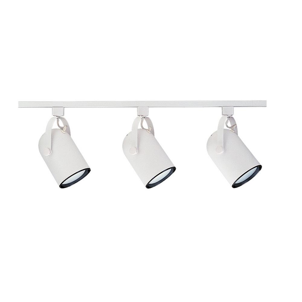 NICOR 4 ft. 3Light White Track Lighting Kit10989WH The Home Depot