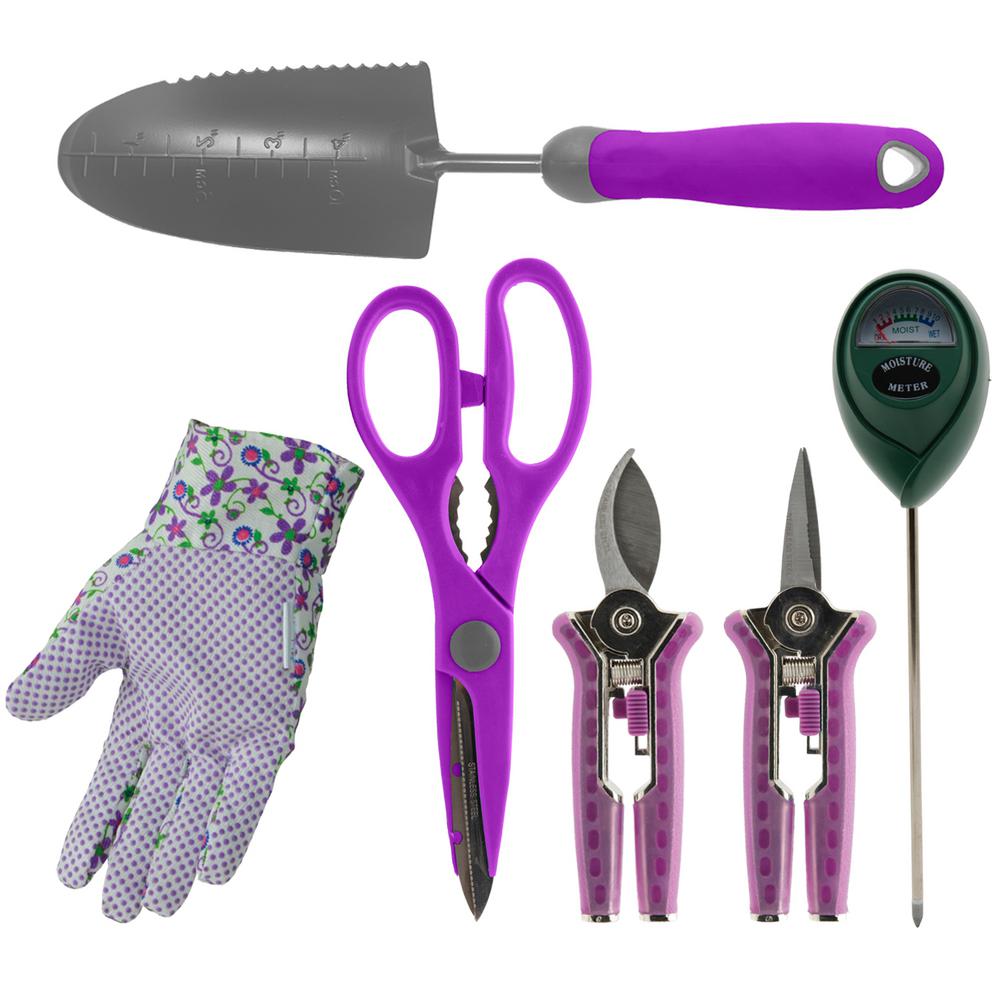 Bond Manufacturing Bloom Indoor Houseplant Kit In Purple 6 Piece Bloom Indoor Houseplant Kit In Purple 6 Piece