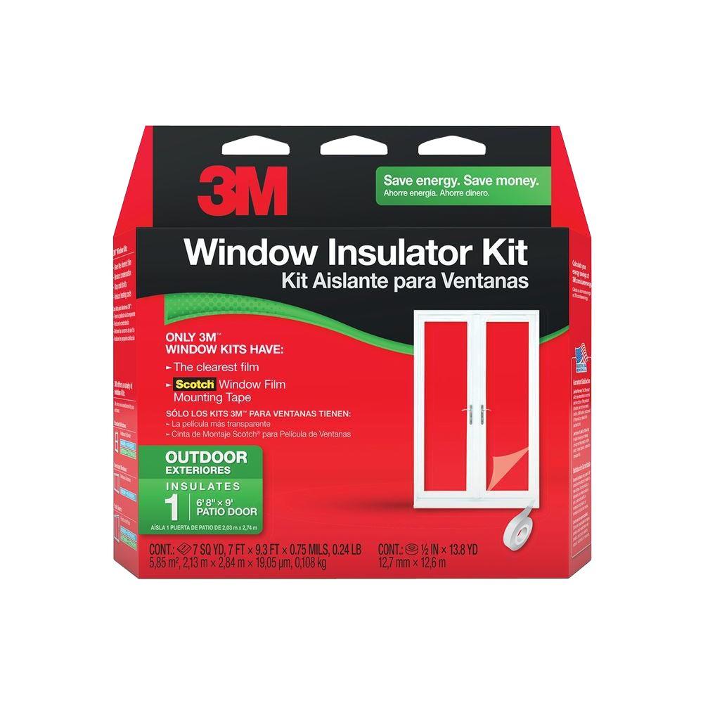 3M 84 inch x 112 inch Outdoor Patio Door Insulator Kit by 3M