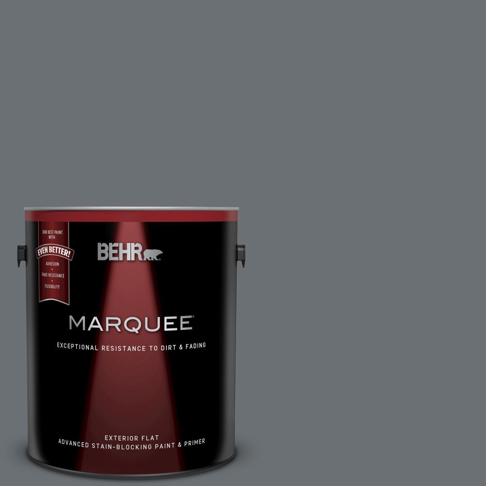 Behr Marquee 1 Gal Ppu18 03 Antique Tin Flat Exterior Paint And Primer In One