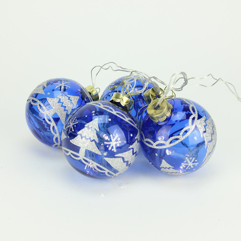 blue glass christmas ornaments