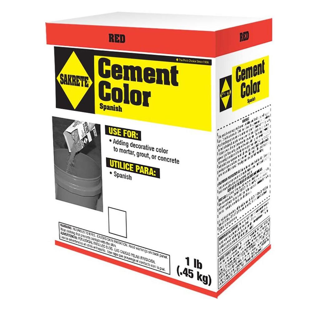 SAKRETE 1 lb. Cement Color Red-65075003 - The Home Depot