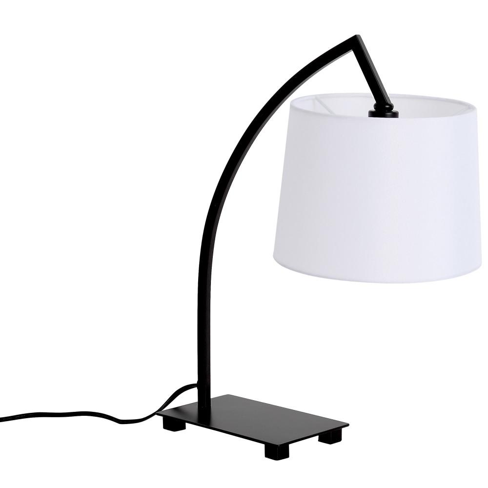 Ledpax Technology Bristol 18 In Black And White Table Lamp With Ledpax Technology Bristol 18 In Black And White Table Lamp With Hanging Shade