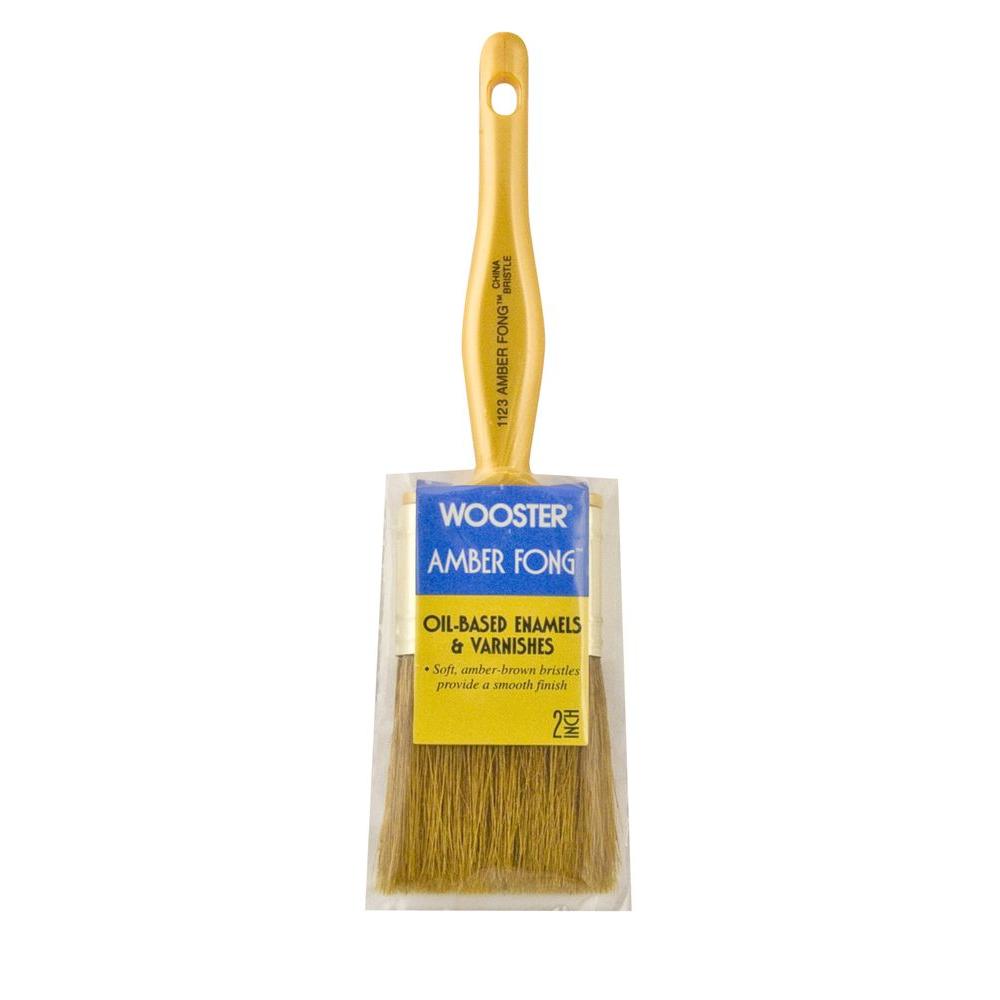 Wooster 2 in. Amber Fong Bristle Brush0011230020 The Home Depot