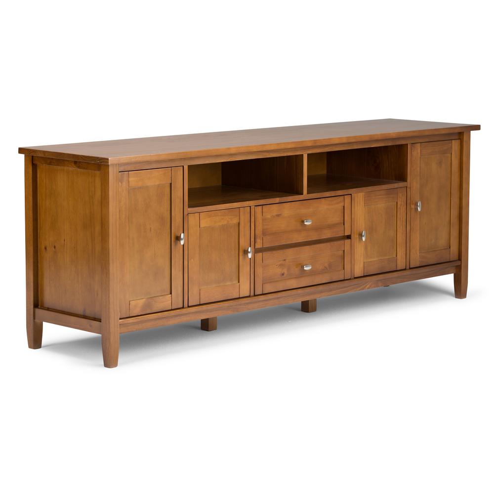 Brooklyn Max Lexington 72 In Black Composite Tv Stand With 2 72 In Black Composite Tv Stand