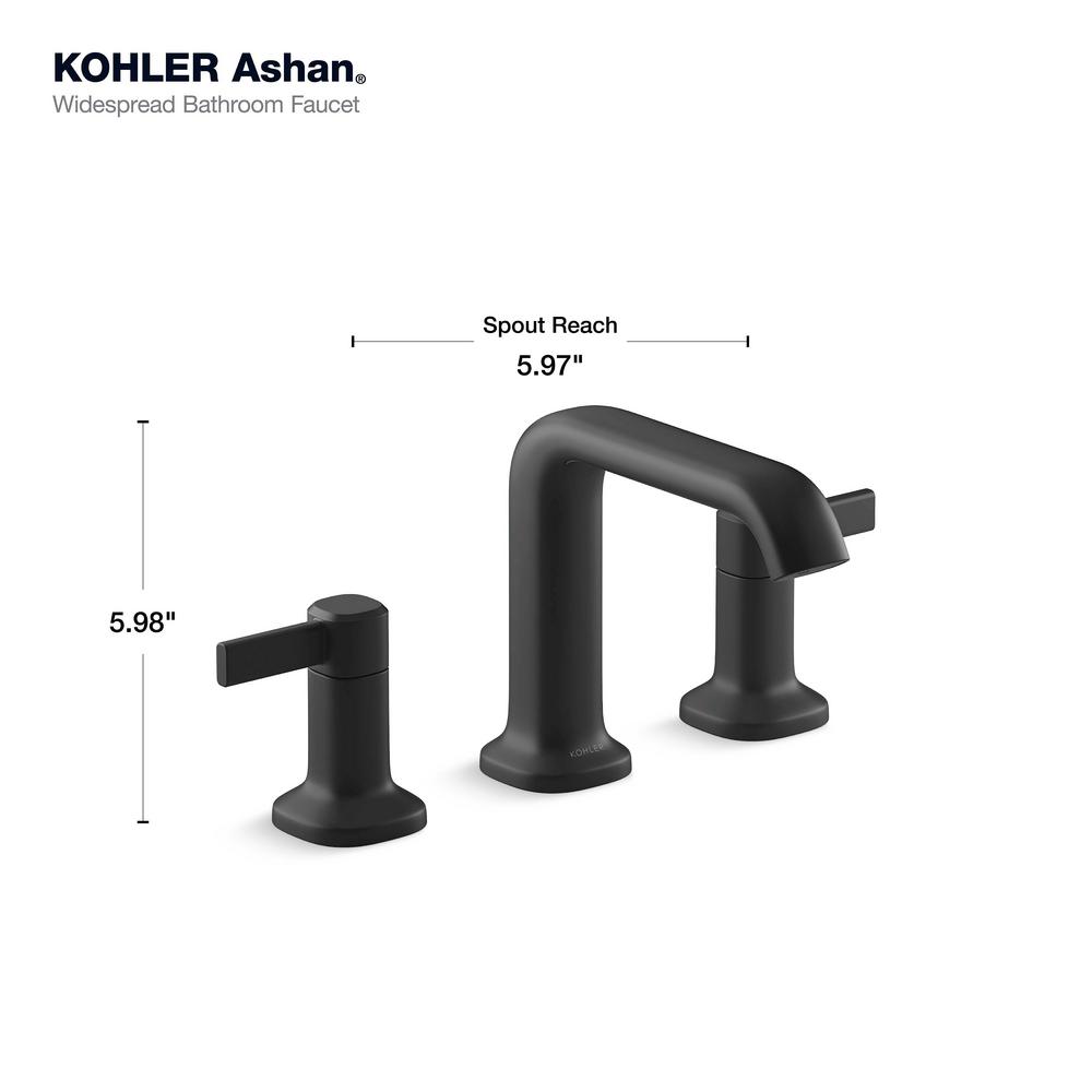 Kohler Ashan 8 In Widespread 2 Handle Bathroom Faucet Matte Black K R27138 4d Bl The Home Depot - Kohler Bathtub Faucet No Hot Water Kohler Ashan 8 In Widespread 2 Handle Bathroom Faucet Matte Black K R27138 4d Bl The Home Depot - Kohler Bathtub Faucet No Hot Water