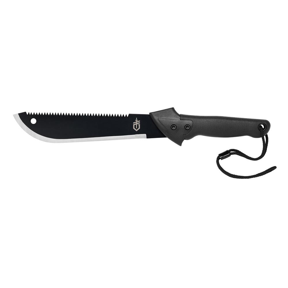 Straight /& Saw Serrated Edge Kukri Machete w// Tough Rubber Handle /& Nylon Sheath