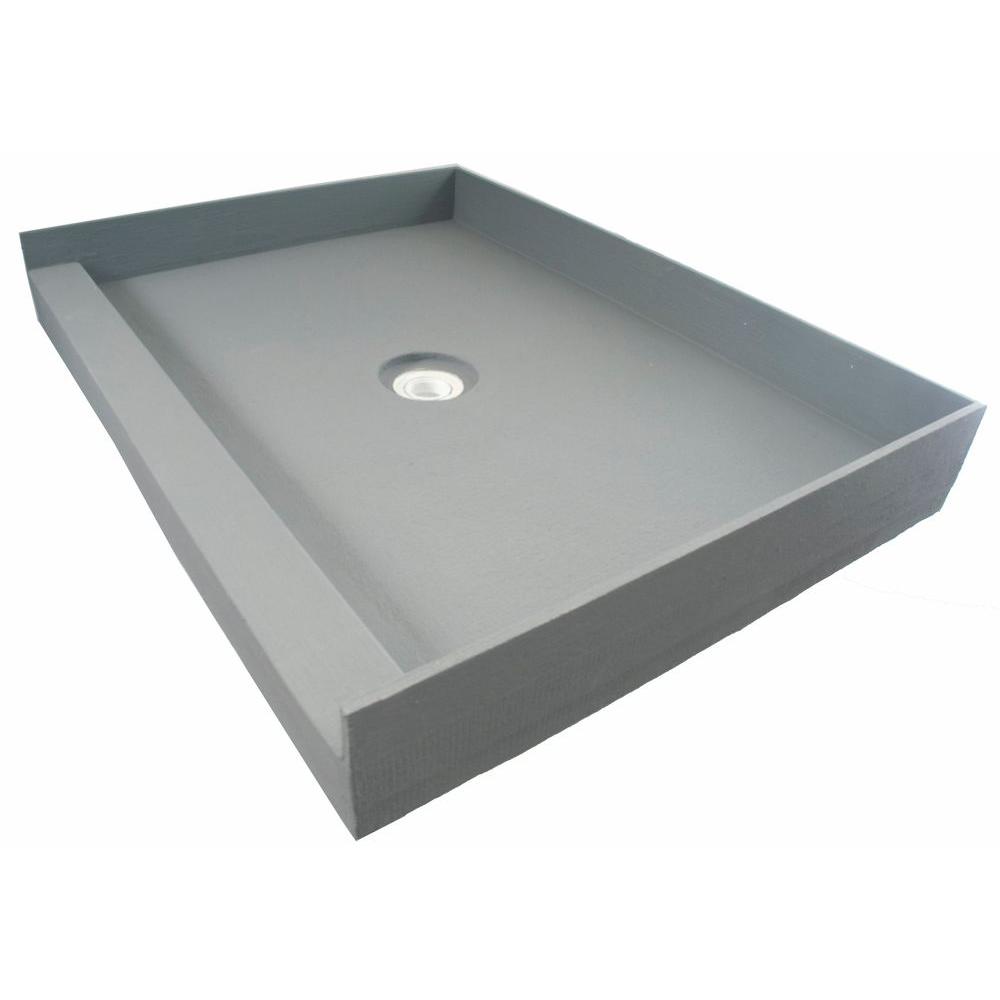 Fin Pan Preformed 42 In X Single Threshold Shower Base With Fin Pan Preformed 42 In X Single Threshold Shower Base With Center