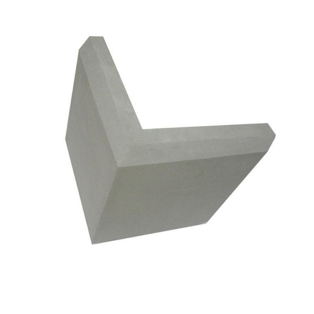DECORMOULDINGS 12 in. x 12 in. x 2 in. Gray Polyurethane Quoins Beveled