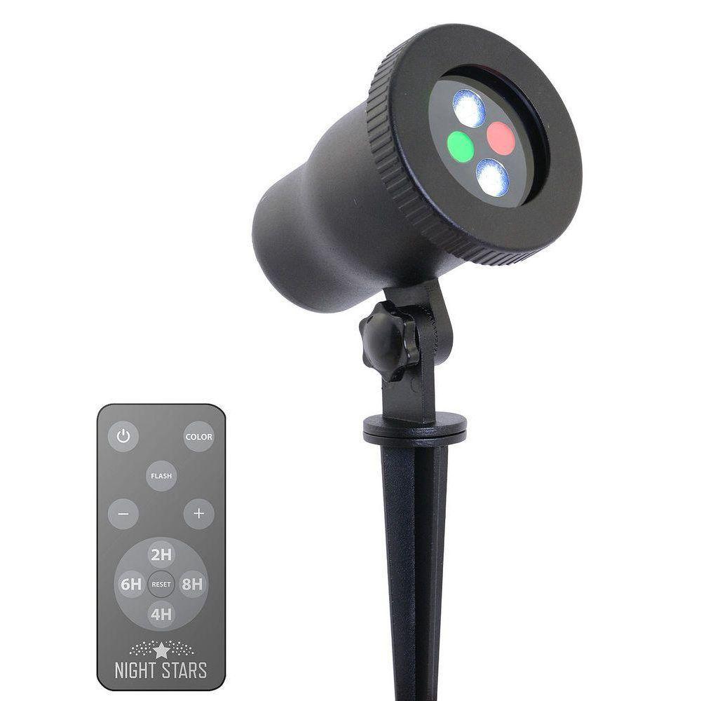 Night Stars with Red and Green Laser with 16 Color Changeable LED Floodlight Options