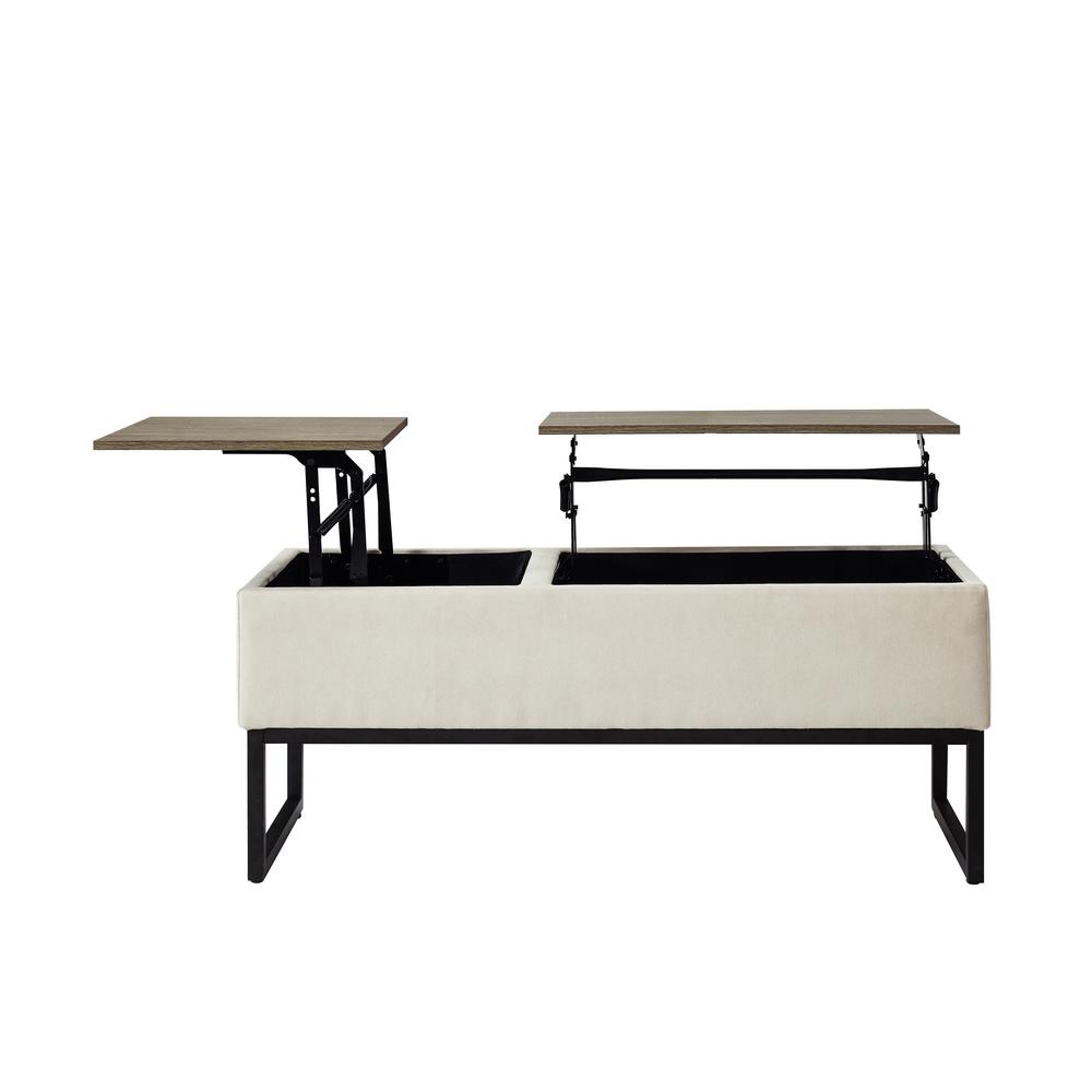 Lifestyle Solutions Skye Beige Functional Coffee Table With