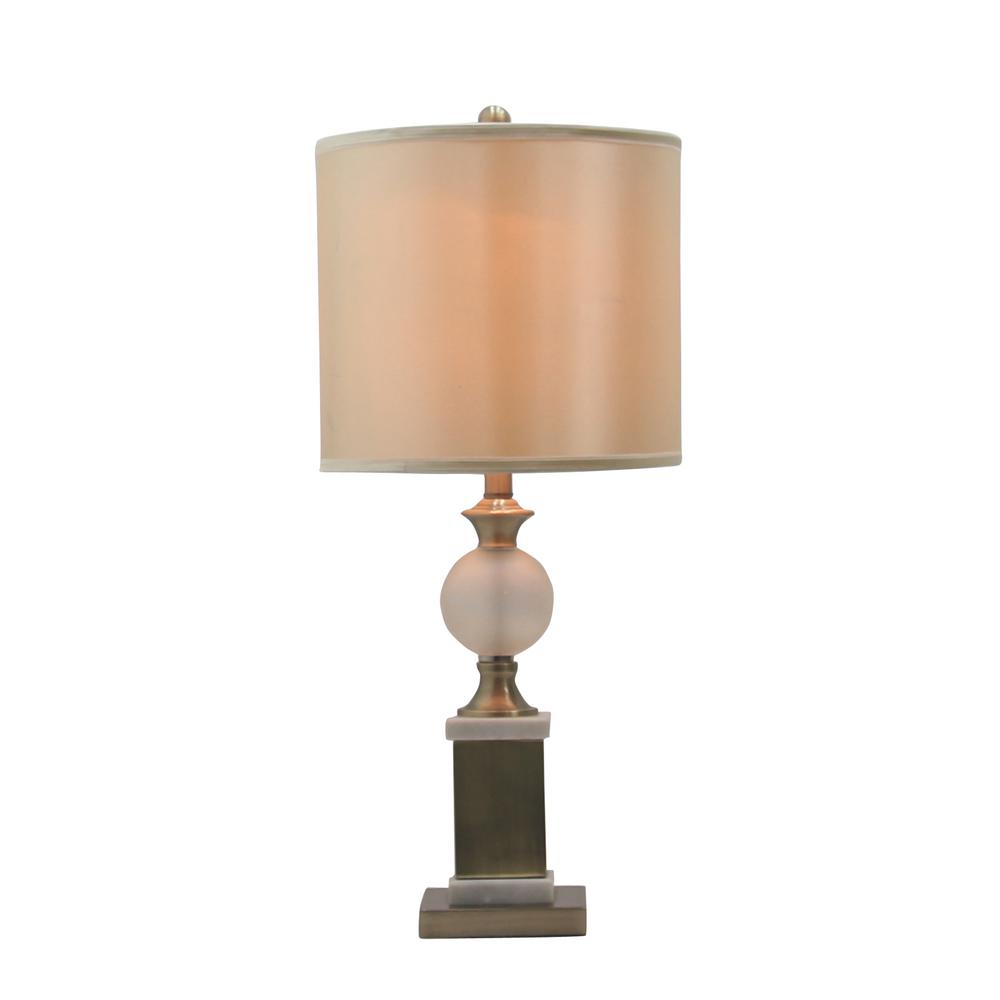 Fangio Lighting S 30 In Regency Frosted Gl Urn Fangio Lighting S 30 In Regency Frosted Gl Urn Table Lamp Antique Br And White Marble