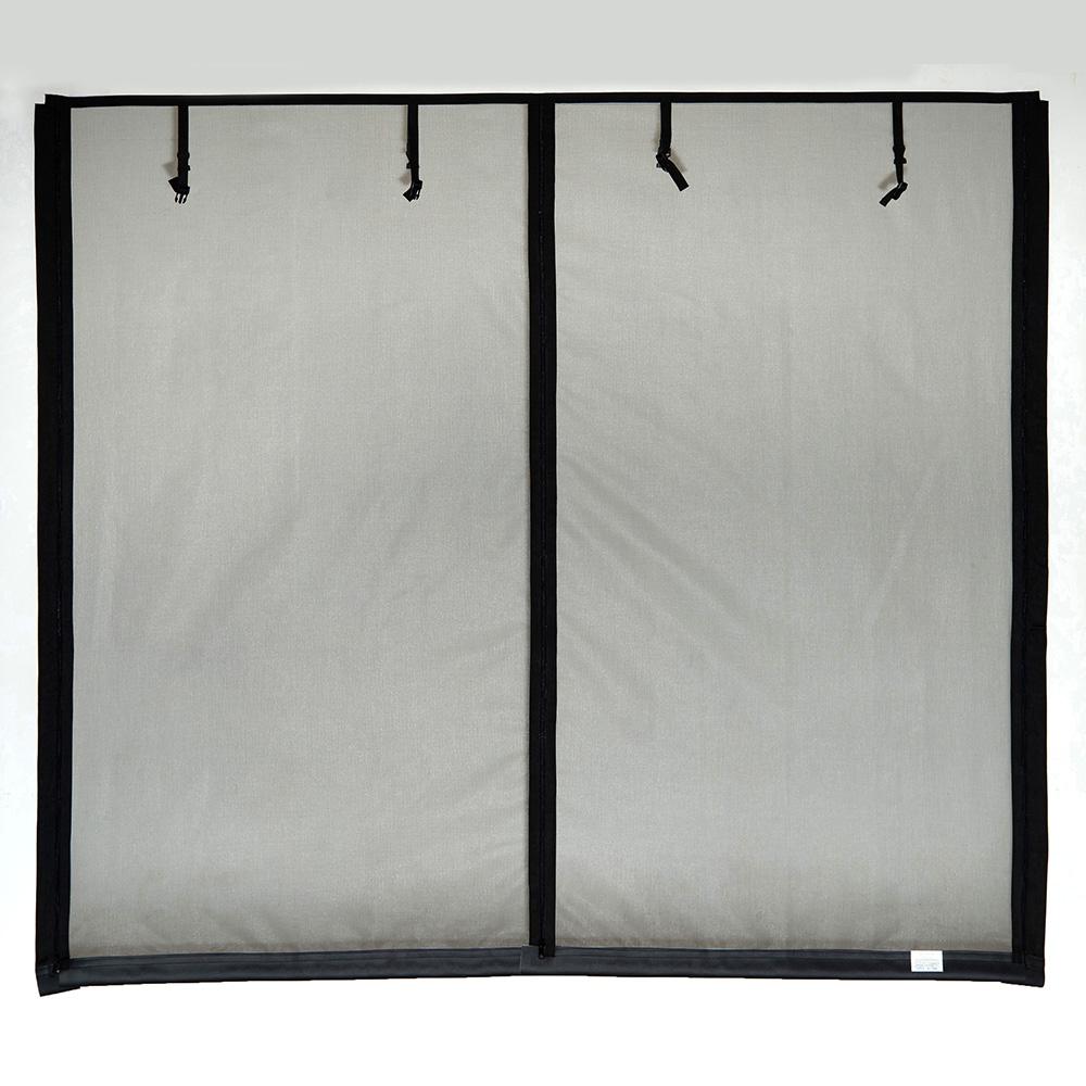 Fresh Air Screens 16 ft. x 8 ft. RollUp Garage Door Screen, 3 Zippers