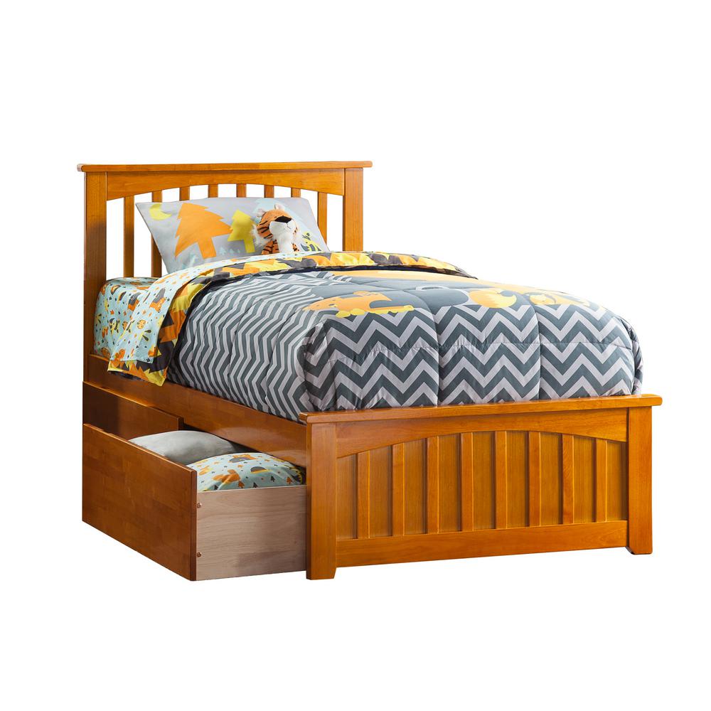 Atlantic Furniture Mission Caramel Twin Xl Platform Bed With Atlantic Furniture Mission Caramel Twin Xl Platform Bed With Matching Foot Board 2 Urban