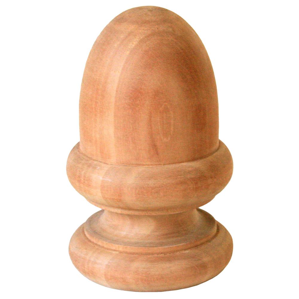 Protectyte 3.5 in. x 3.5 in. 4x4 Mahogany KilnDried Acorn Post Cap