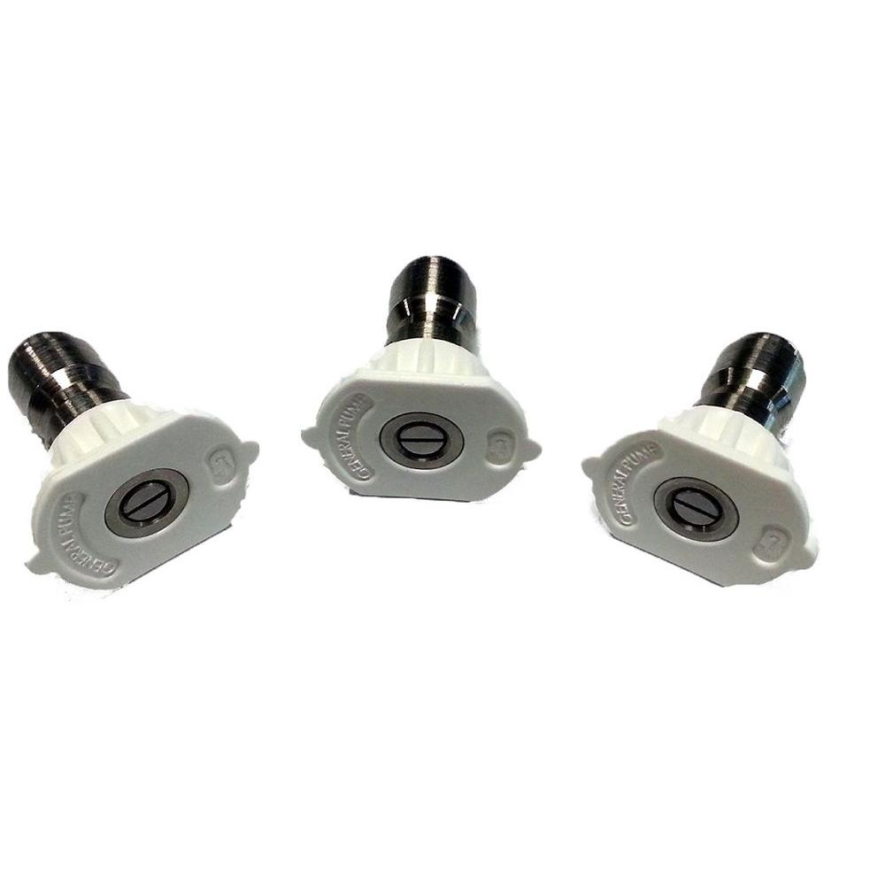 Pressure Washer Stainless Steel Spray Nozzle 1//4/" Ten Pack 0° Sizes 2-10